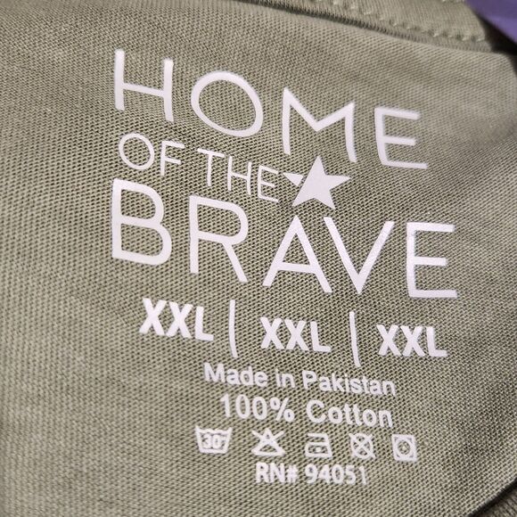 Veteran Graphic T-Shirt – Men’s XXL, Green, Short Sleeve, NWT - Picture 2 of 4